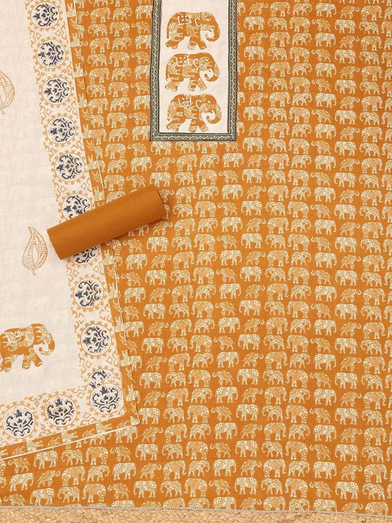 printed unstitched dress material