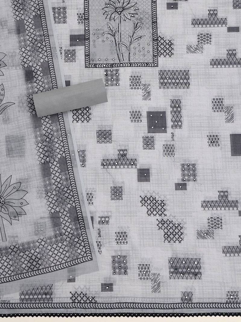 printed  cotton unstitched dress material