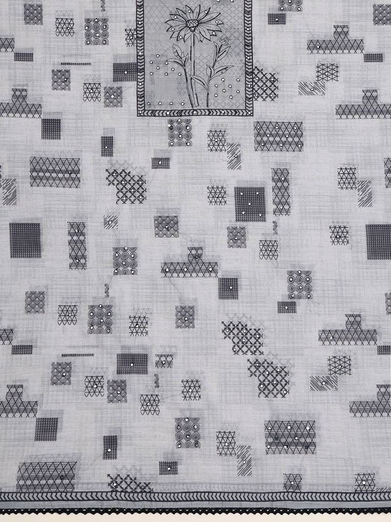 printed  cotton unstitched dress material