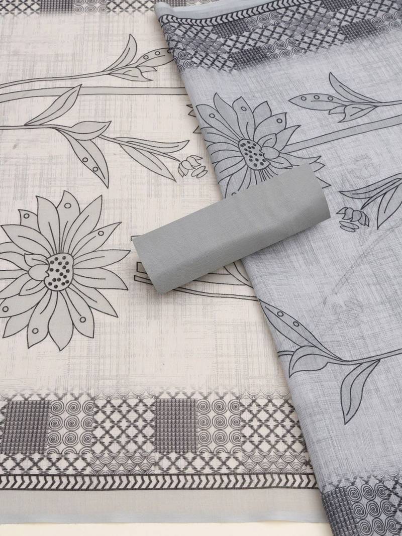 printed  cotton unstitched dress material