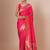 Pink woven design banarasi saree with blouse piece