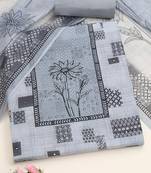 printed linen unstitched dress material