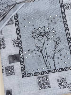 printed linen unstitched dress material 4