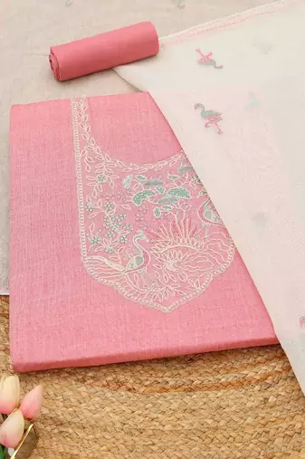 printed unstitched dress material