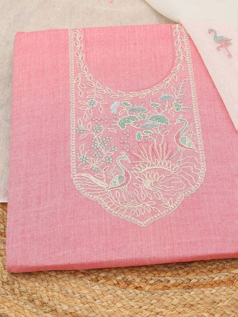 printed unstitched dress material