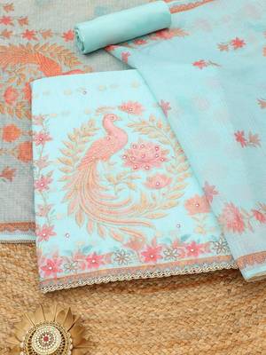 printed unstitched dress material 1