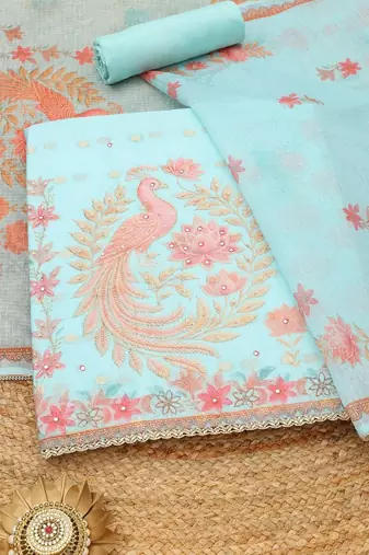 printed unstitched dress material