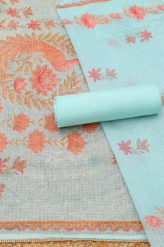 printed unstitched dress material