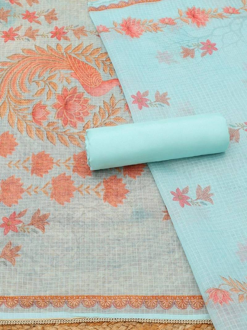 printed unstitched dress material