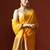 Yellow woven design chanderi sarees with blouse piece