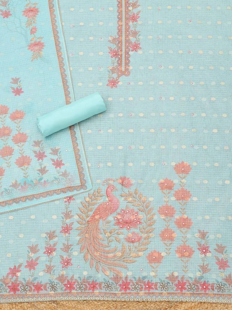 printed unstitched dress material
