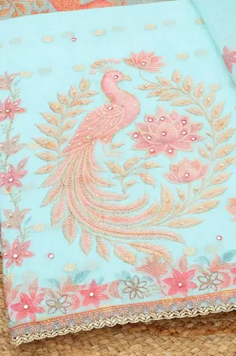 printed unstitched dress material