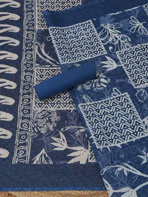 printed linen unstitched dress material 3