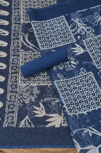 printed linen unstitched dress material
