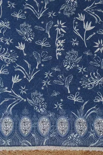 printed linen unstitched dress material
