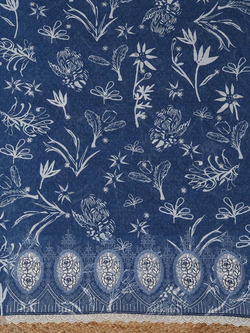 printed linen unstitched dress material