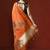 Orange woven design chanderi sarees with blouse piece