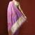 Purple woven design saree with blouse