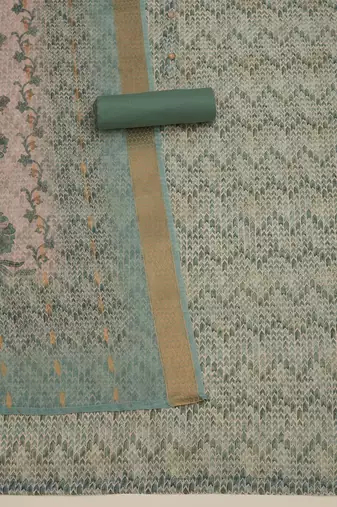 geometric printed unstitched dress material