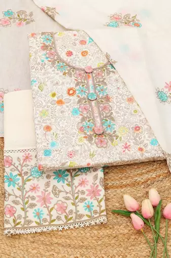 printed unstitched dress material