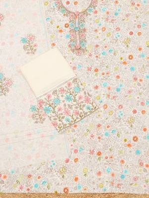printed unstitched dress material 2