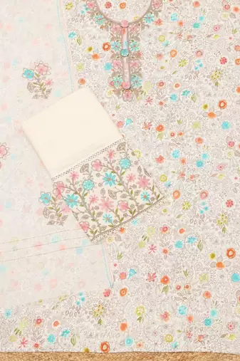 printed unstitched dress material