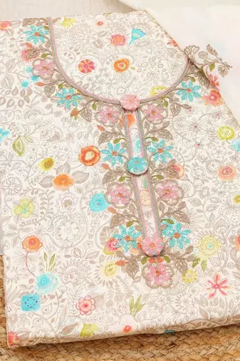 printed unstitched dress material
