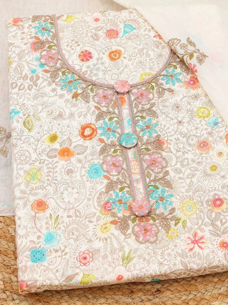 printed unstitched dress material