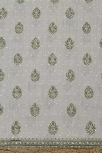printed linen unstitched dress material