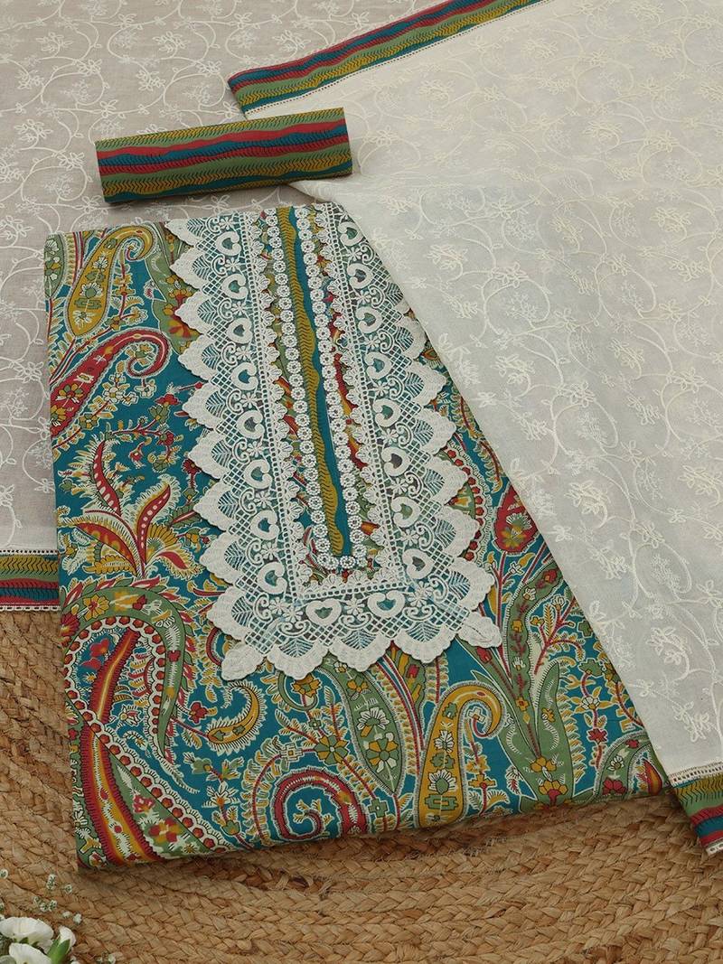 printed unstitched dress material