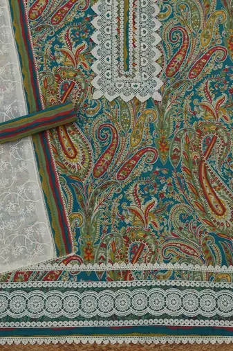 printed unstitched dress material
