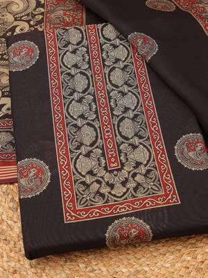 printed unstitched dress material 2