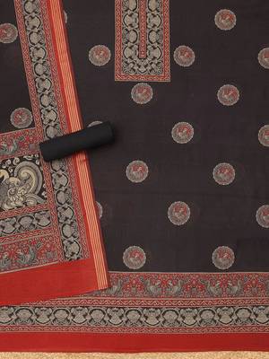 printed unstitched dress material 4