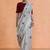 Grey woven design muga sarees with blouse piece