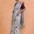Grey woven design muga sarees with blouse piece