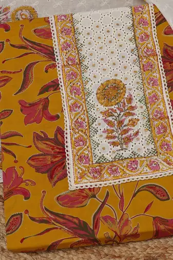 printed unstitched dress material