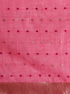 Grey woven design muga sarees with blouse piece 4
