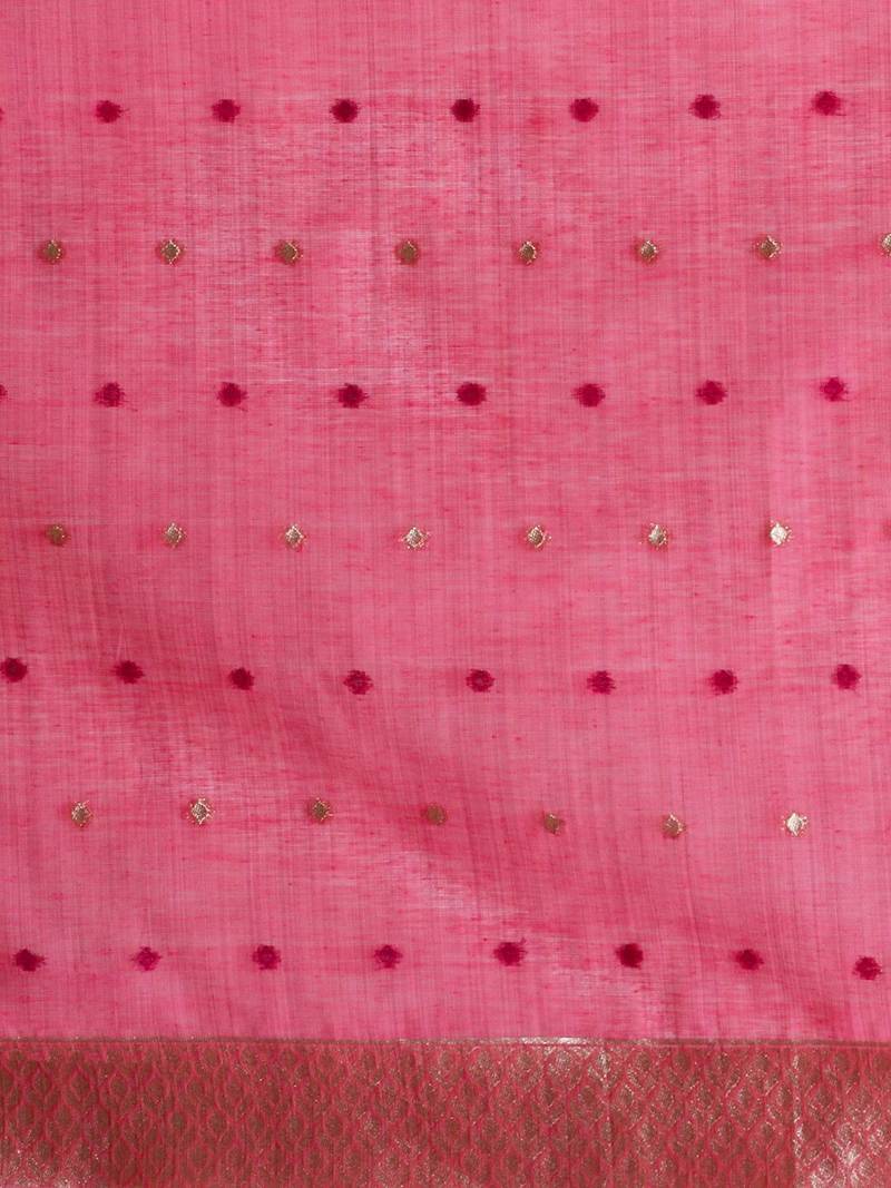 Grey woven design muga sarees with blouse piece