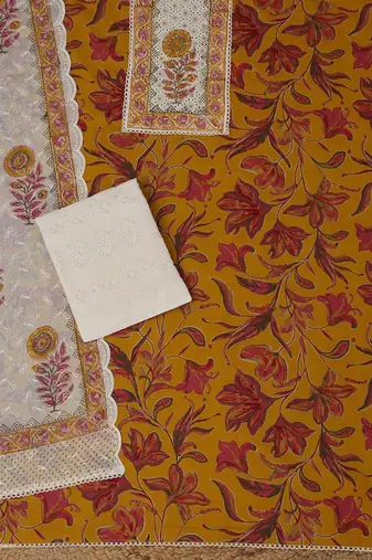 printed unstitched dress material