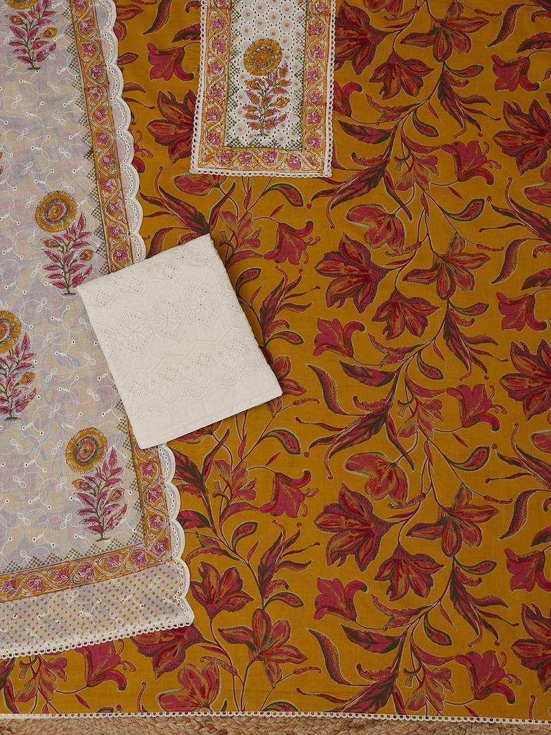 printed unstitched dress material