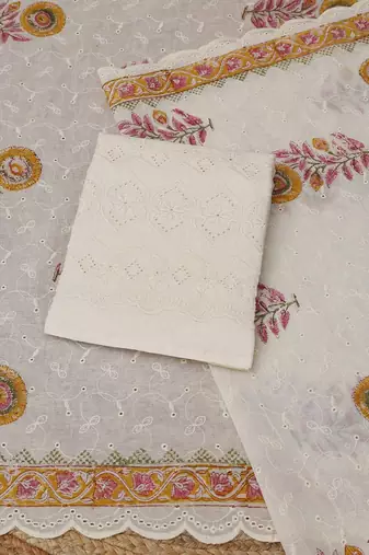 printed unstitched dress material