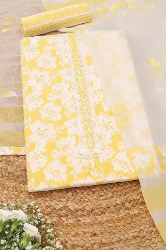 printed unstitched dress material