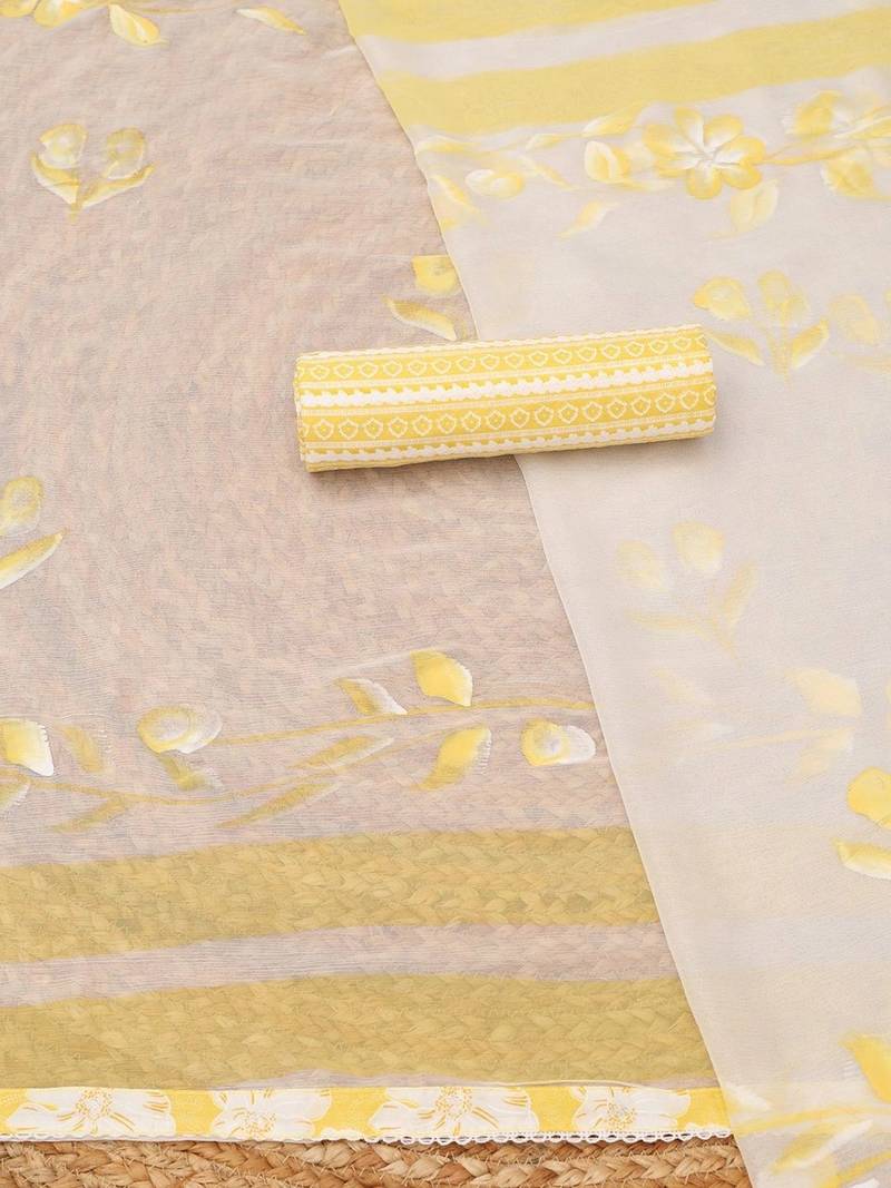 printed unstitched dress material