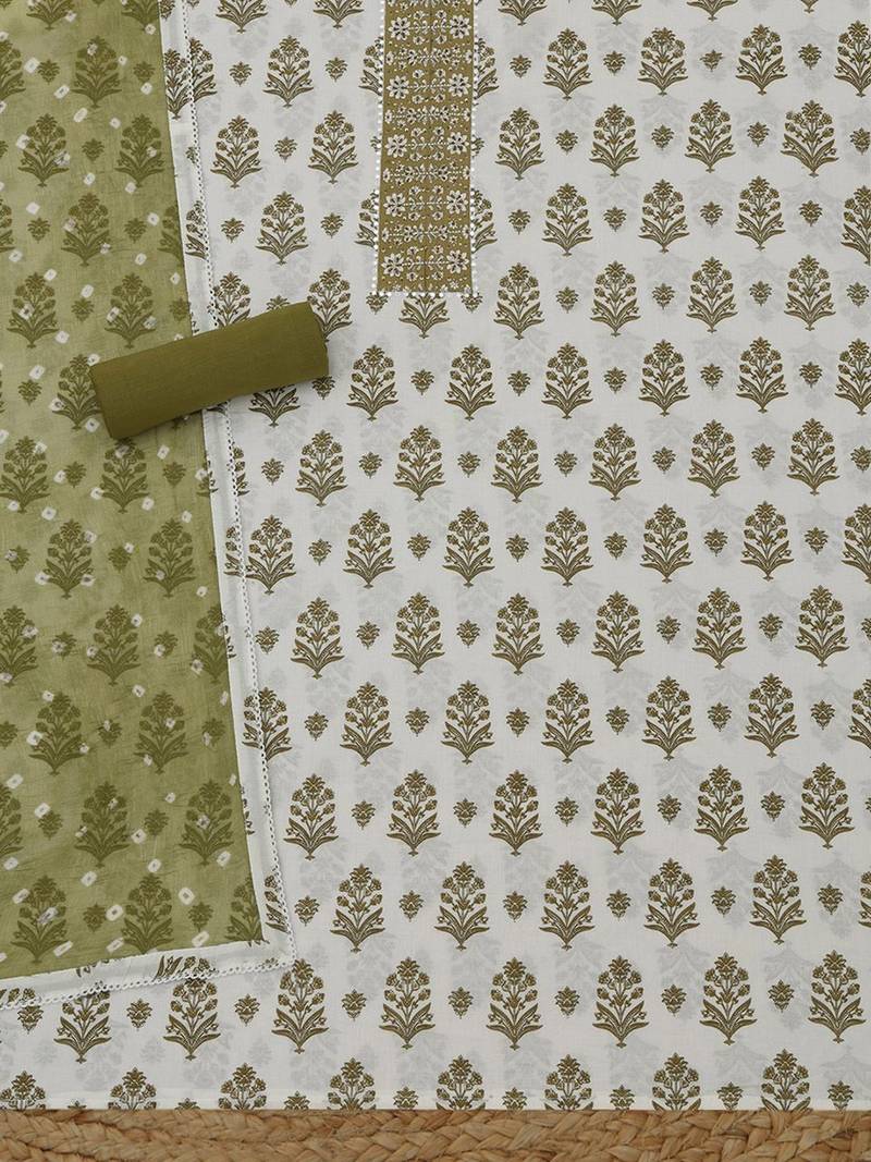 printed unstitched dress material