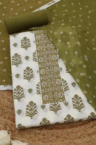 printed unstitched dress material
