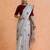 Grey woven design muga sarees with blouse piece