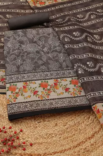 printed unstitched dress material