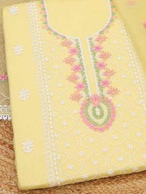 embroidered unstitched dress material 2