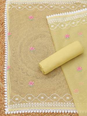 embroidered unstitched dress material 3