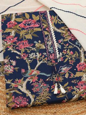printed unstitched dress material 2